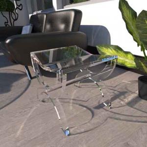Tabouret César en plexiglas épais